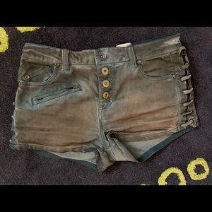 Free people denim short shorts